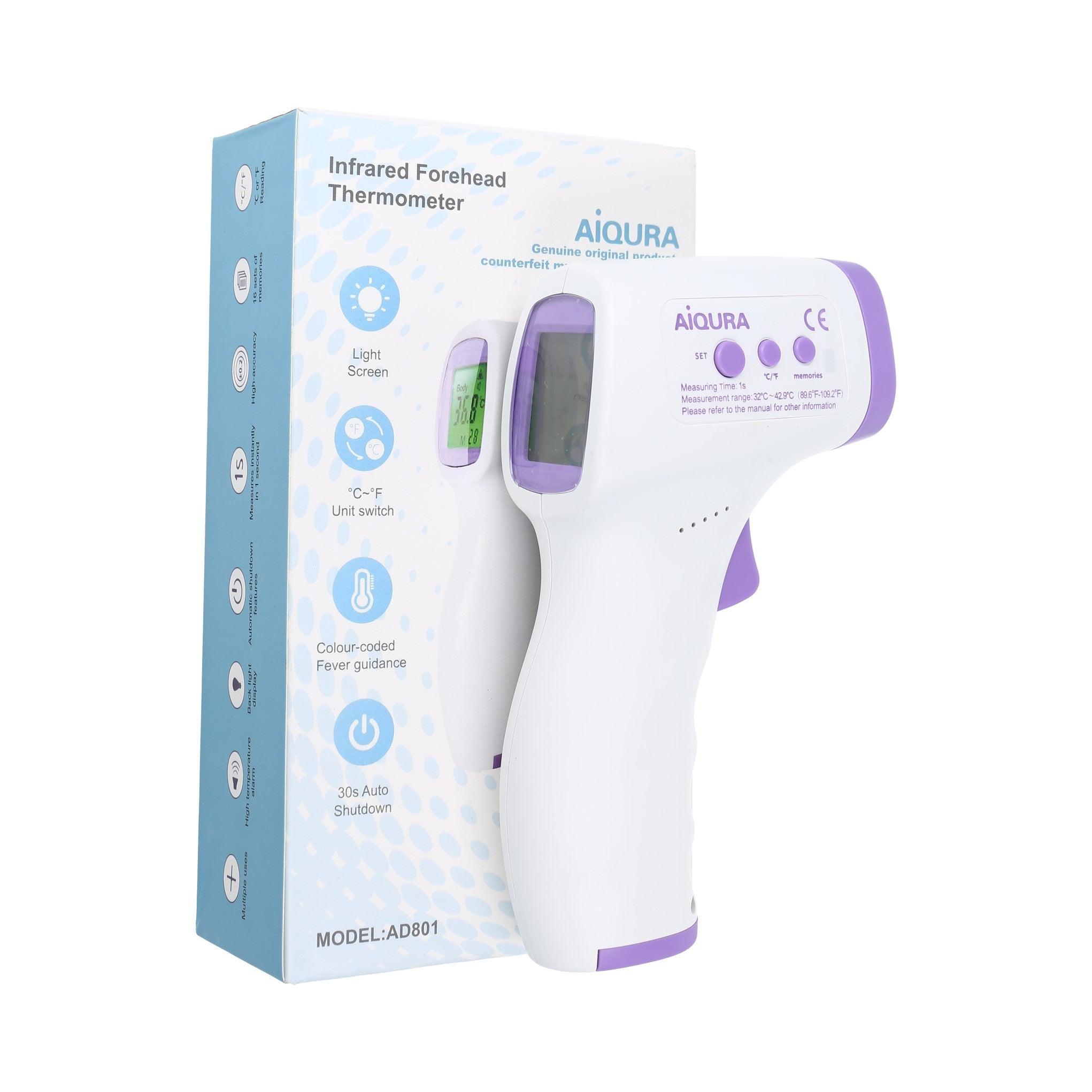 Forehead thermometer